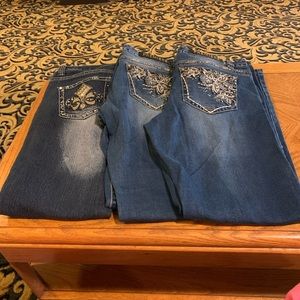 Bundle 3 bling jeans women’s 13/14 reg